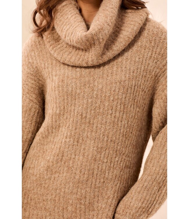 Tribal Canada Drama Funnel Neck Sweater
