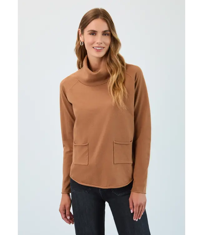 FDJ Cowl Neck Sweater with Pockets