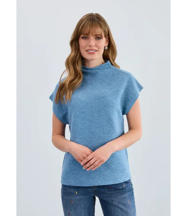 FDJ Ottoman Cap Sleeve  Sweater