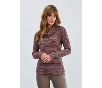 FDJ Long Sleeve Cowl-Neck Sweater