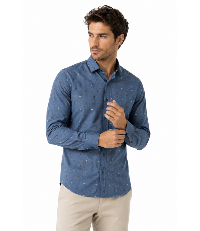 Point Zero Easy Care All Over Print Shirt