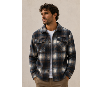 Point Zero Checked Pattern Overshirt