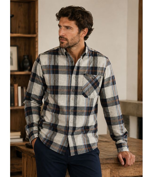 Point Zero Light Brushed Flannel Shirt