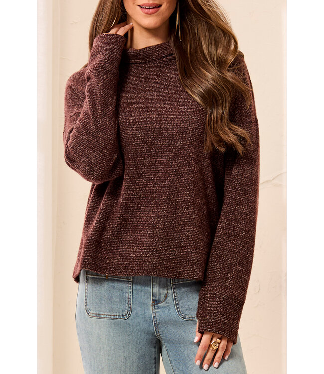 Tribal Canada FUNNEL NECK SWEATER