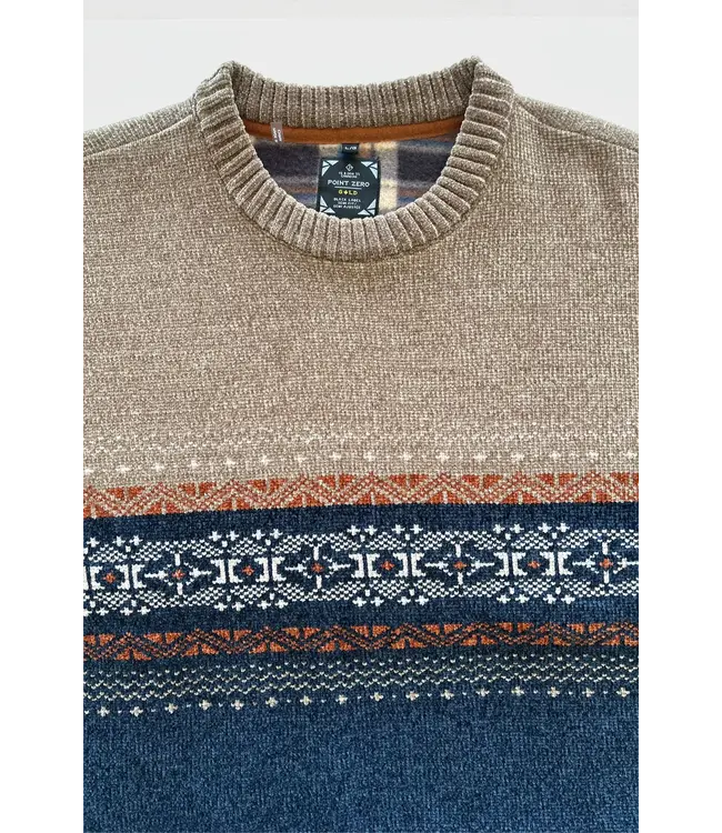 Point Zero Crew Neck Polar Fleece Sweater