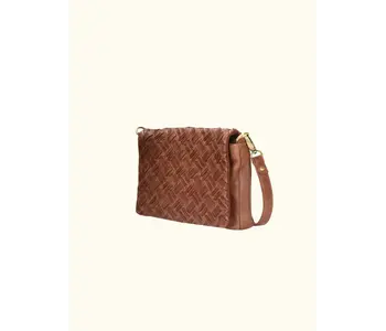 167 Pessac - Genuine Leather Woven cross body
