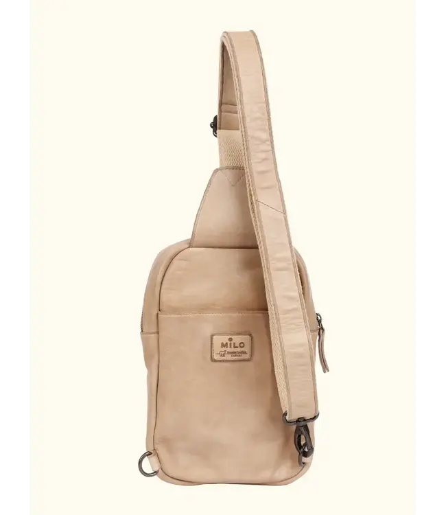 066 Constance Washed Genuine Leather Crossbody Bag