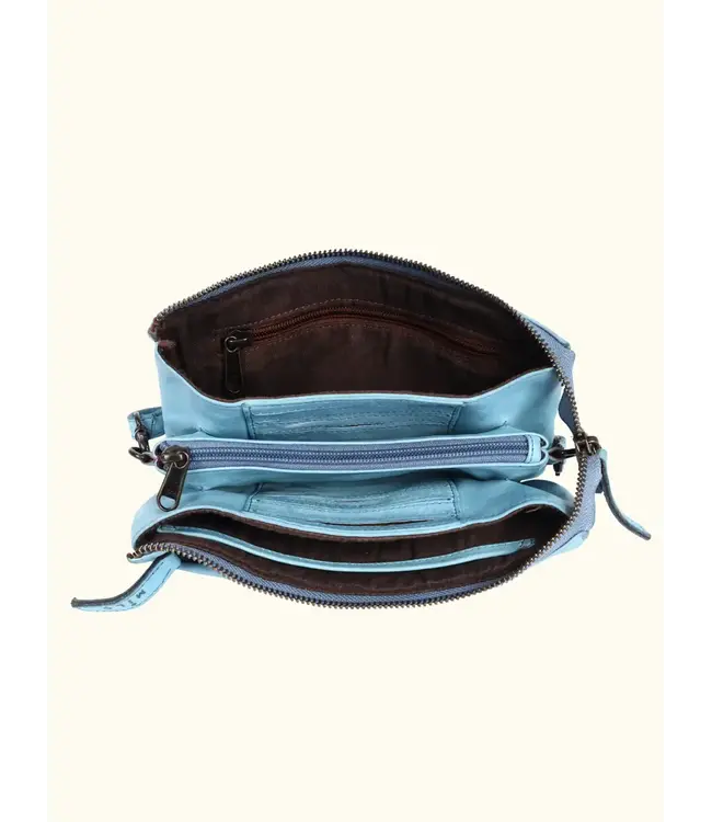 041 Brisa Washed Genuine Leather Sling Bag