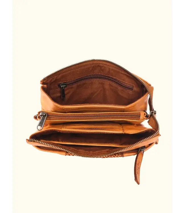 041 Brisa Washed Genuine Leather Sling Bag