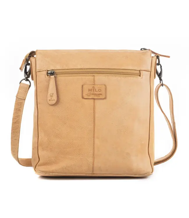 085 Luna Messenger Bag – Washed Genuine Leather