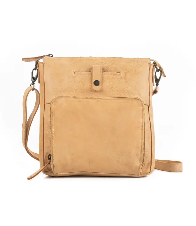 085 Luna Messenger Bag – Washed Genuine Leather