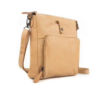 085 Luna Messenger Bag – Washed Genuine Leather