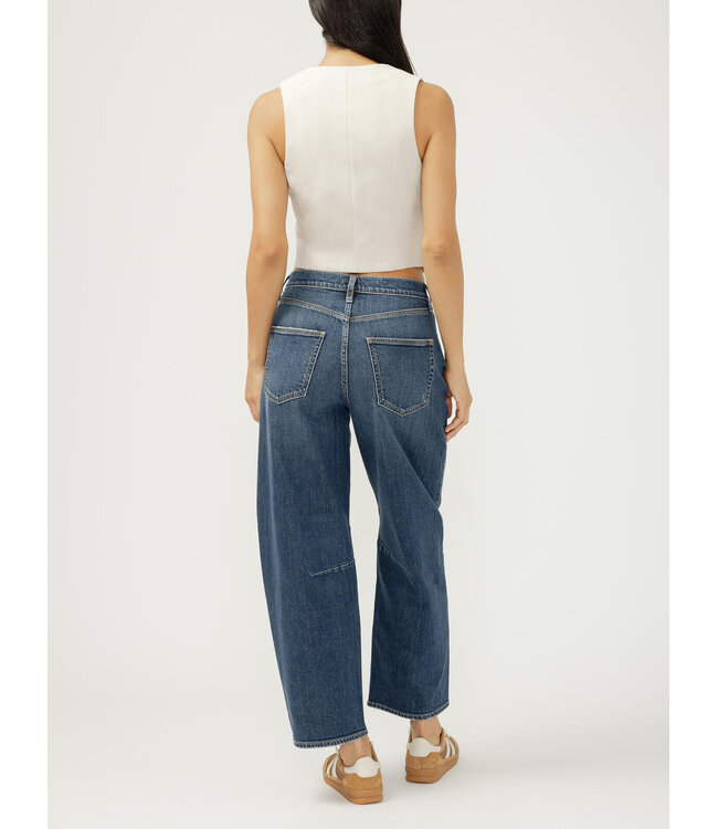 Silver Jeans High Rise Barrel Leg Jeans