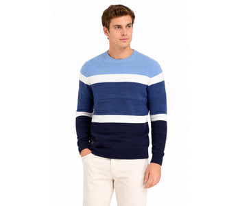 Point Zero Fine Gage Colour Block Sweater