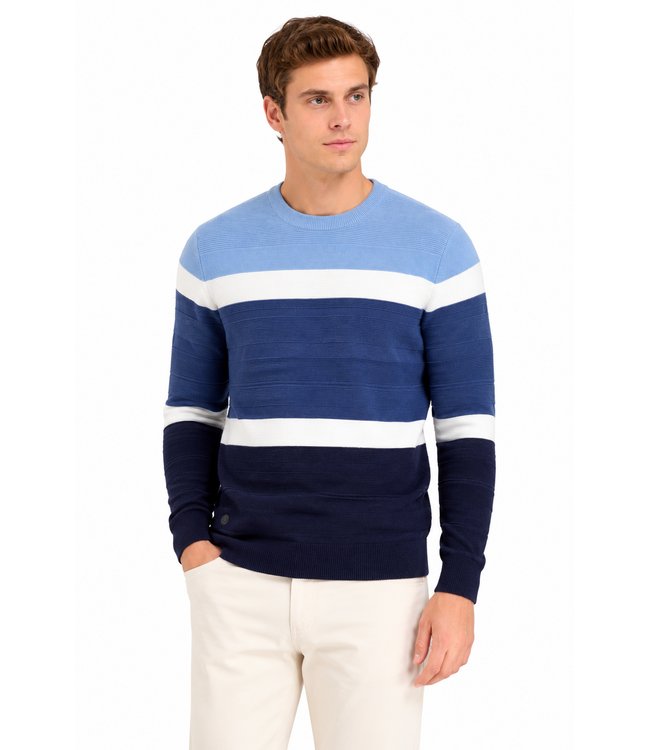 Point Zero Fine Gage Colour Block Sweater