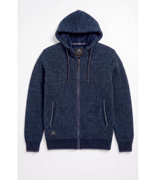 Point Zero Full-Zip Hooded Sweater Jacket