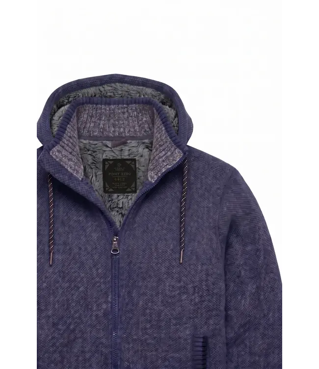 Point Zero Full-Zip Hooded Sweater Jacket