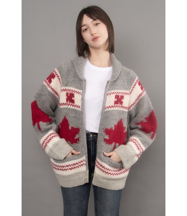 RD Style DARIA LONG RAGLAN SLEEVE SHAWLNECK CARDIGAN