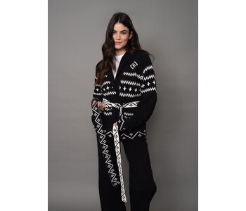 RD Stlye CECILE LONG RAGLAN SLEEVE SHAWLNECK CARDIGAN