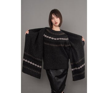 RD Style GALA LONG SLEEVE FAIRISLE PULL-OVER SWEATER WITH SCAR
