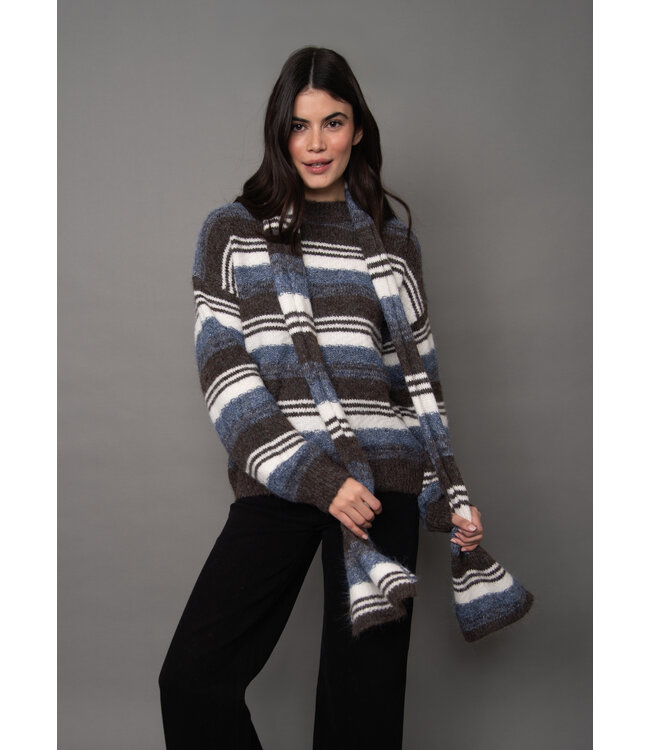 RD Style LONG SLEEVE STRIPE PULLOVER