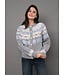 RD International RD Style FAIRISLE CREW CARDIGAN WITH BOWS