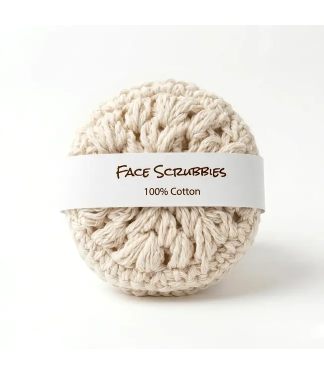 100% Cotton Face Scrubbies