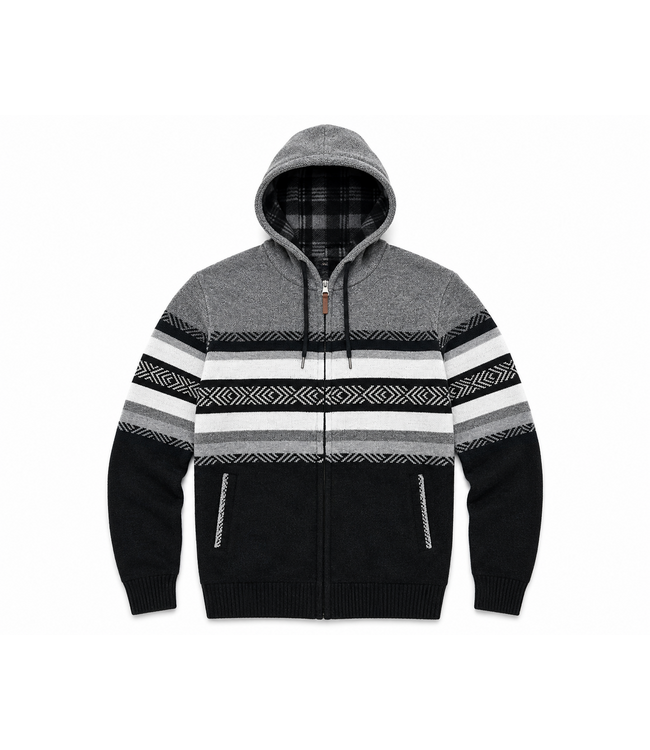 Point Zero Full-Zip Hooded Sweater Jacket