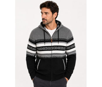 Point Zero Full-Zip Hooded Sweater Jacket