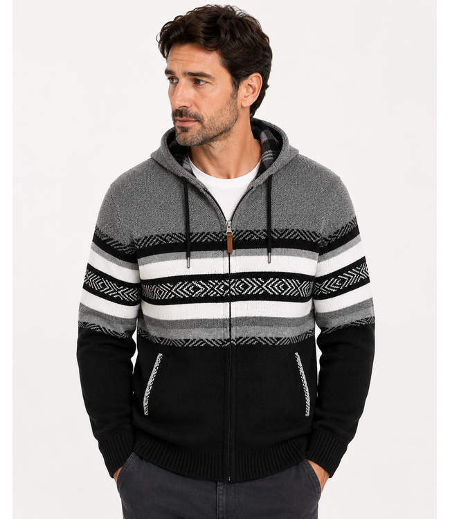 Point Zero Full-Zip Hooded Sweater Jacket