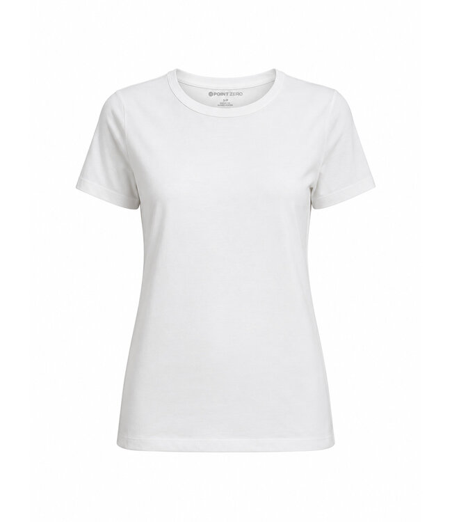 Point Zero Women's Classic Crew Neck T-Shirt – Black & White