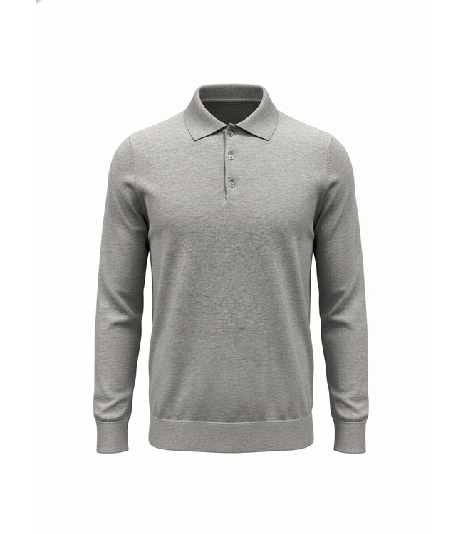 Hedge Mens Polo Sweater Long Sleeve