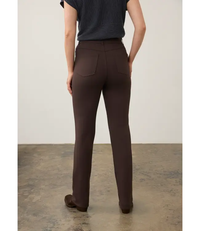 FDJ PETITE SUZANNE STRAIGHT LEG  BROWN