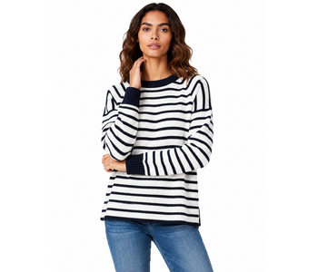 NU-LOOK Fashion Women's Nautical Striped Sweater