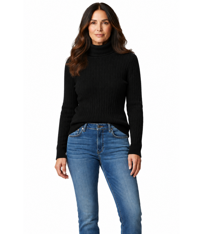 NU-LOOK Fashion Women's Turtle Neck Top