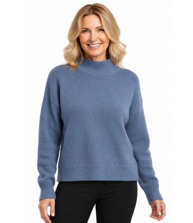 NU-LOOK Fashion Women's Mock Neck Knit Sweater