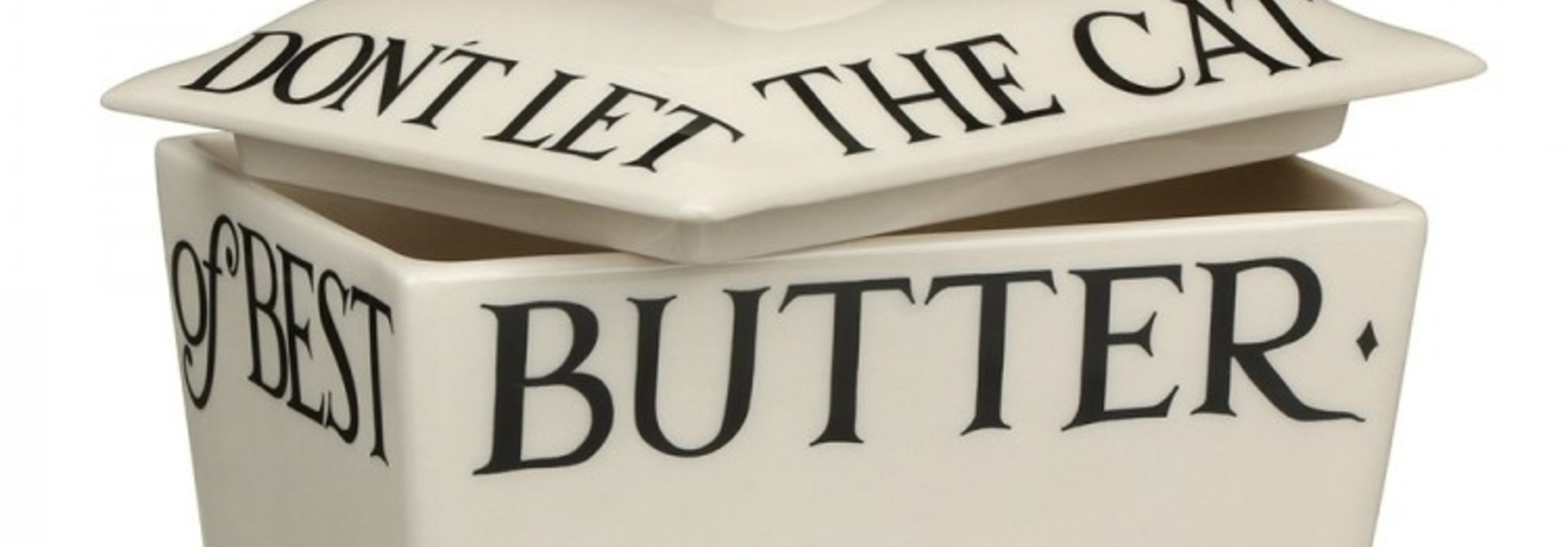Butter Dish - Black Toast