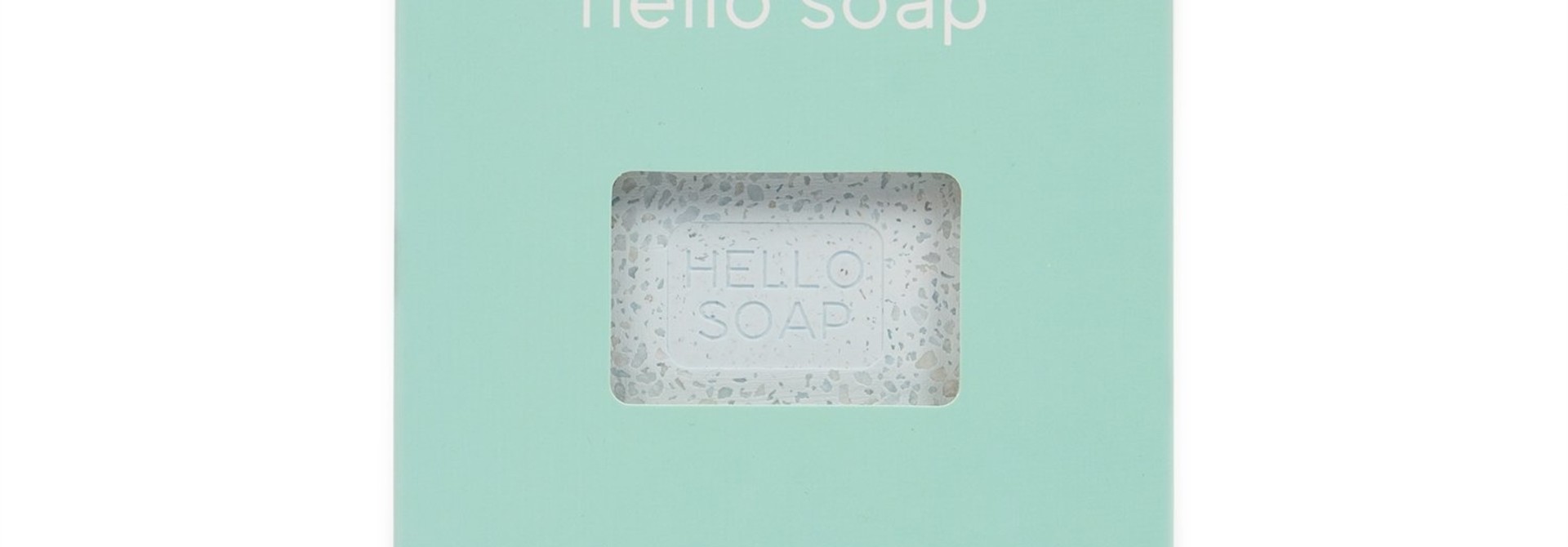 Blue "Hello Soap" Dish
