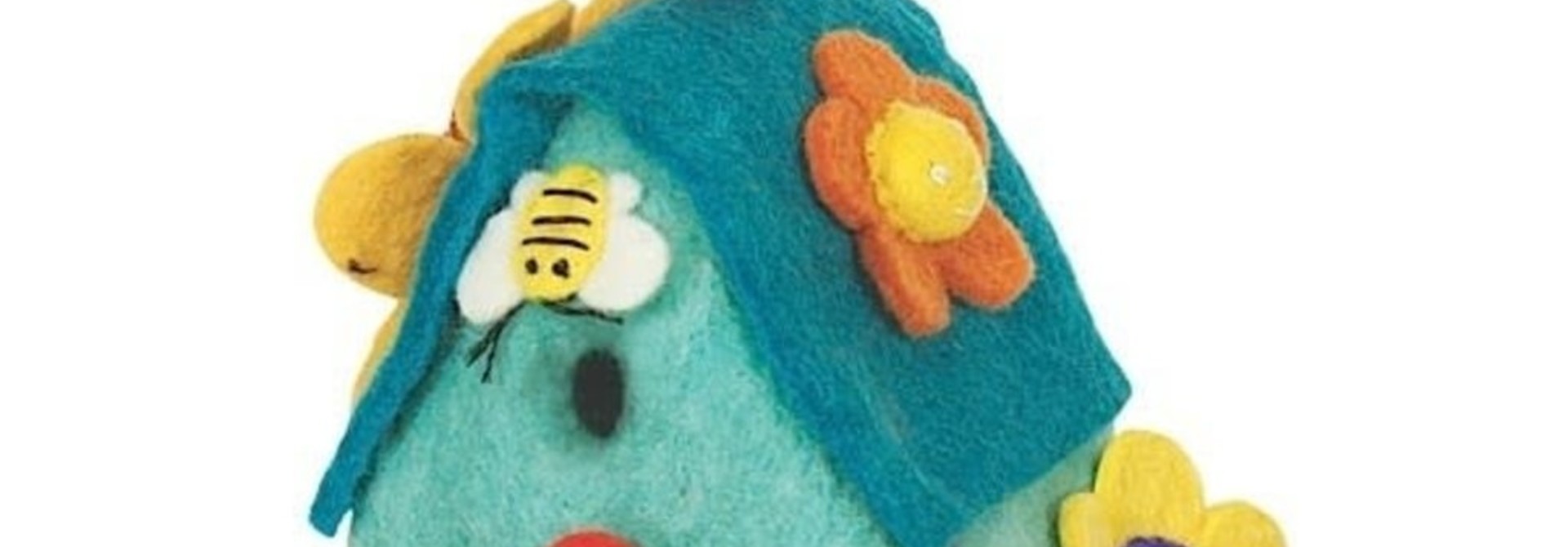 Flower House - Felt Bird House