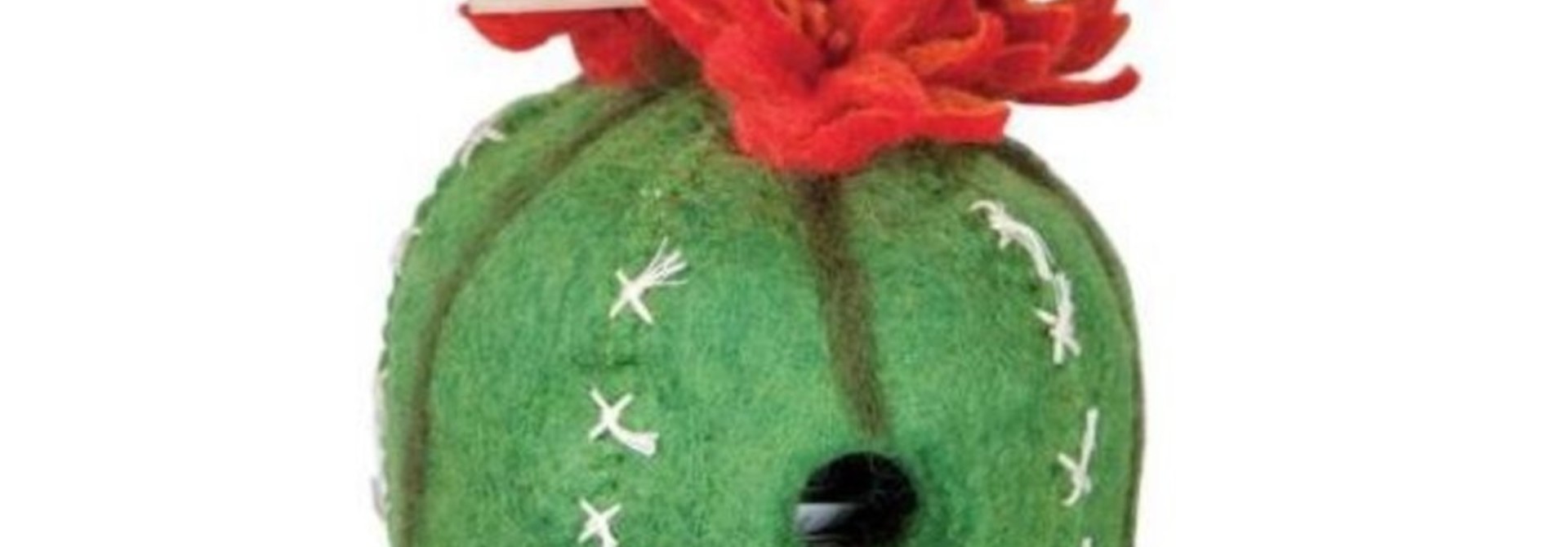 Barrel Cactus - Felt Bird House