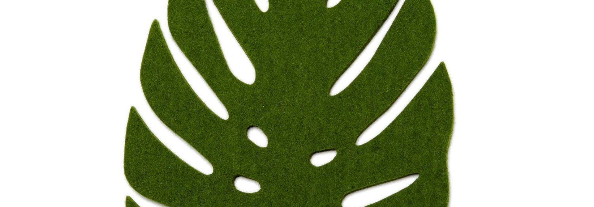 Monstera Trivet Small - Loden Green