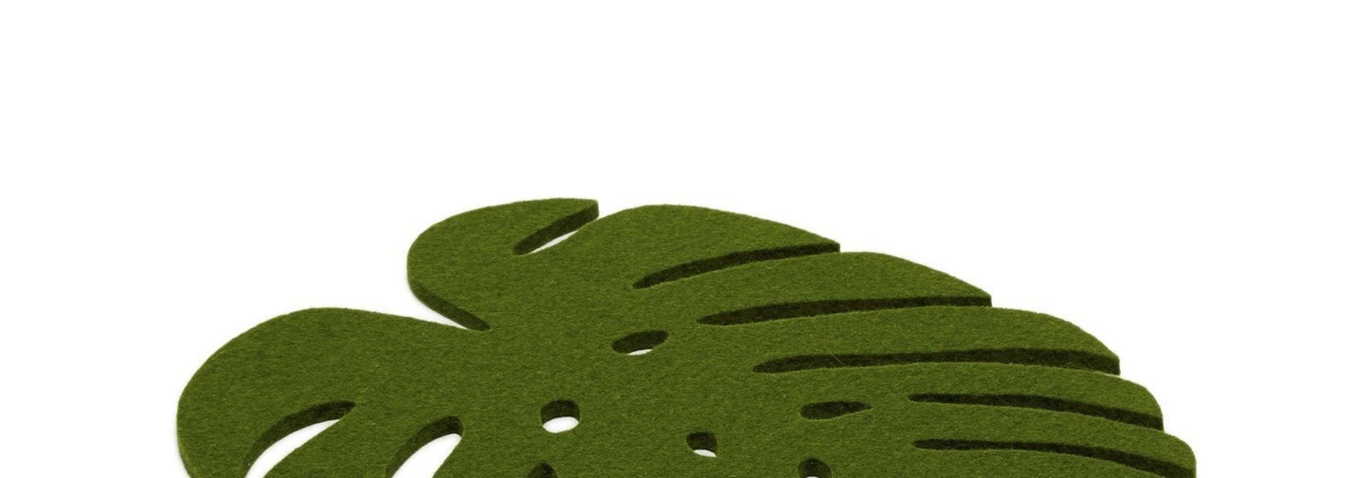 Monstera Trivet Medium - Loden Green