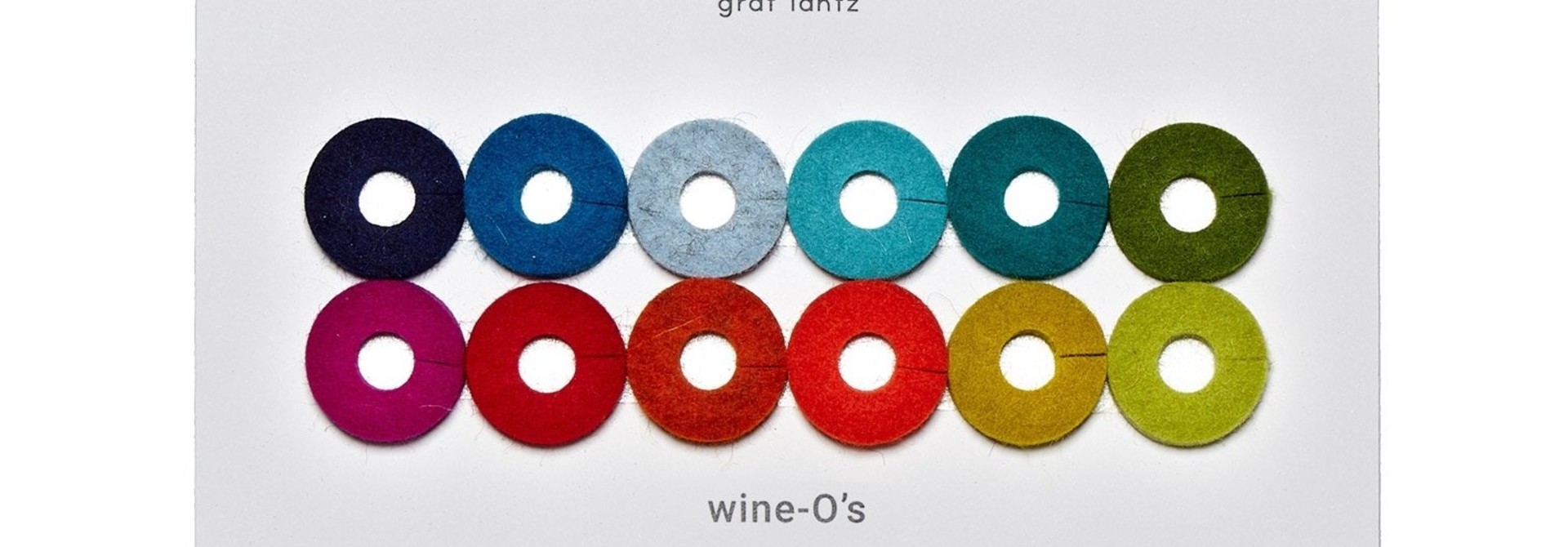 Felt Wine-O's Round - Rainbow