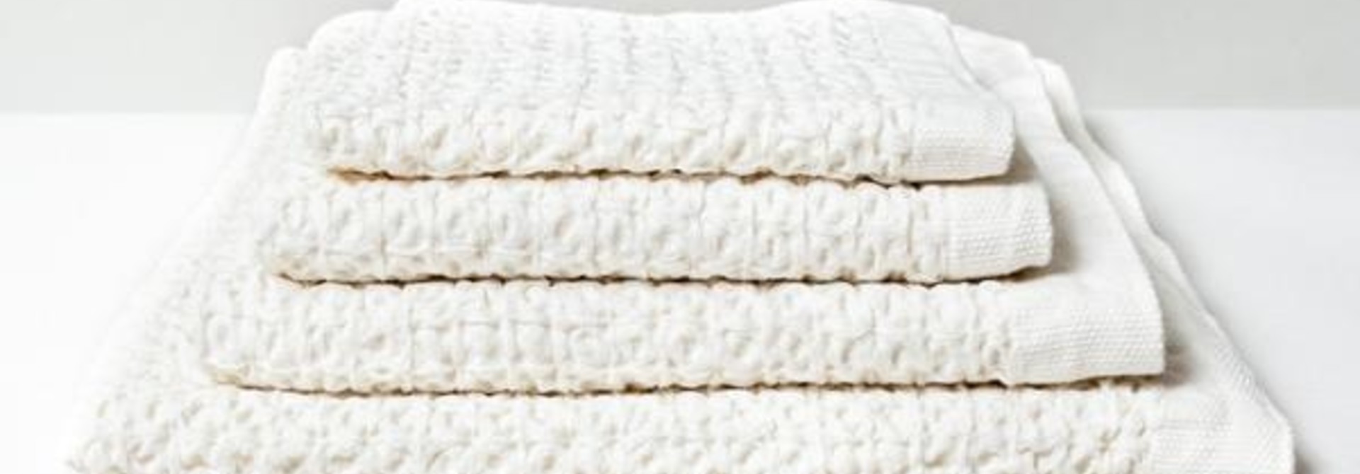 Lattice Face Towel - Ivory