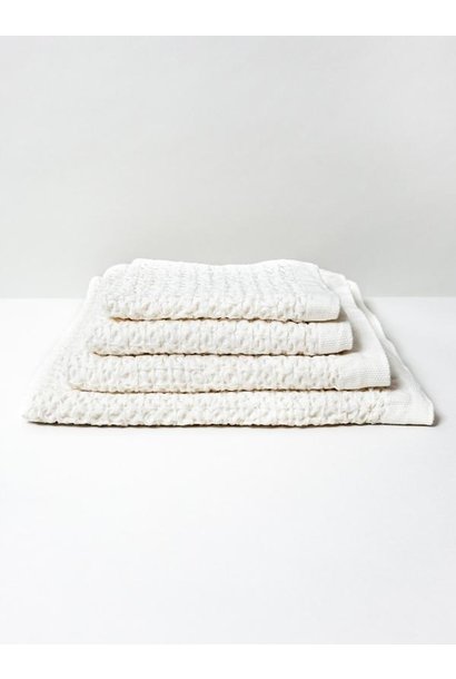 Lattice Face Towel - Ivory