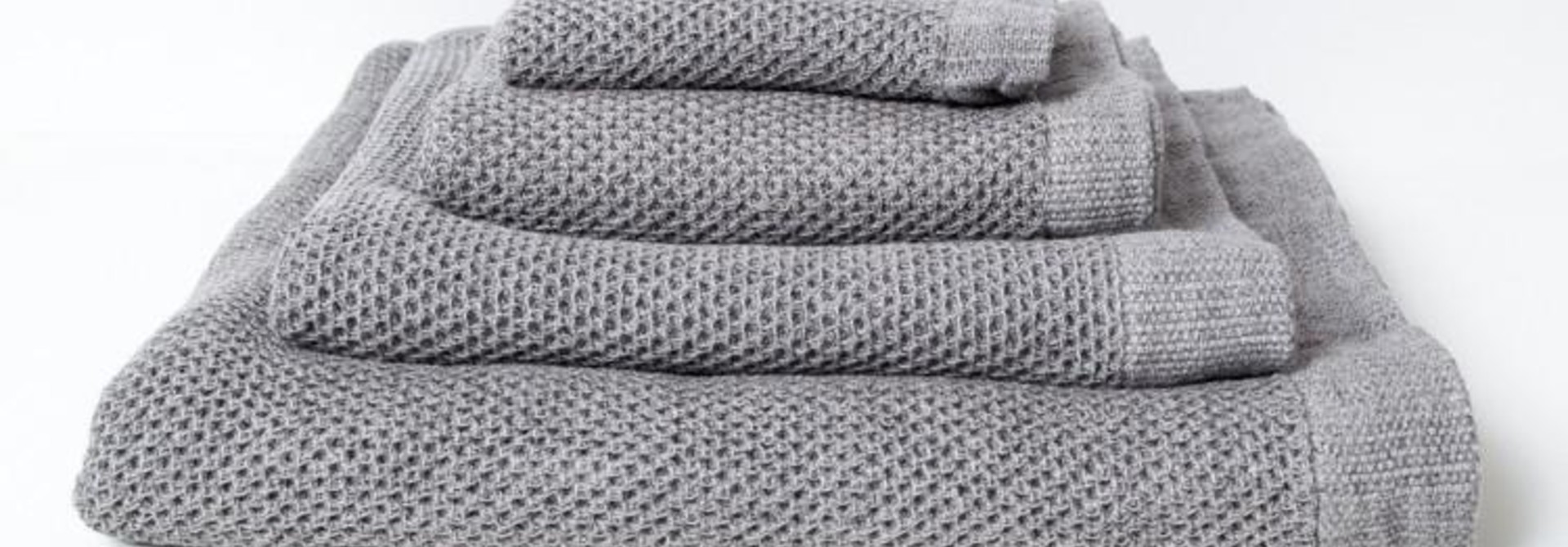 Lattice Hand Towel - Ice Grey