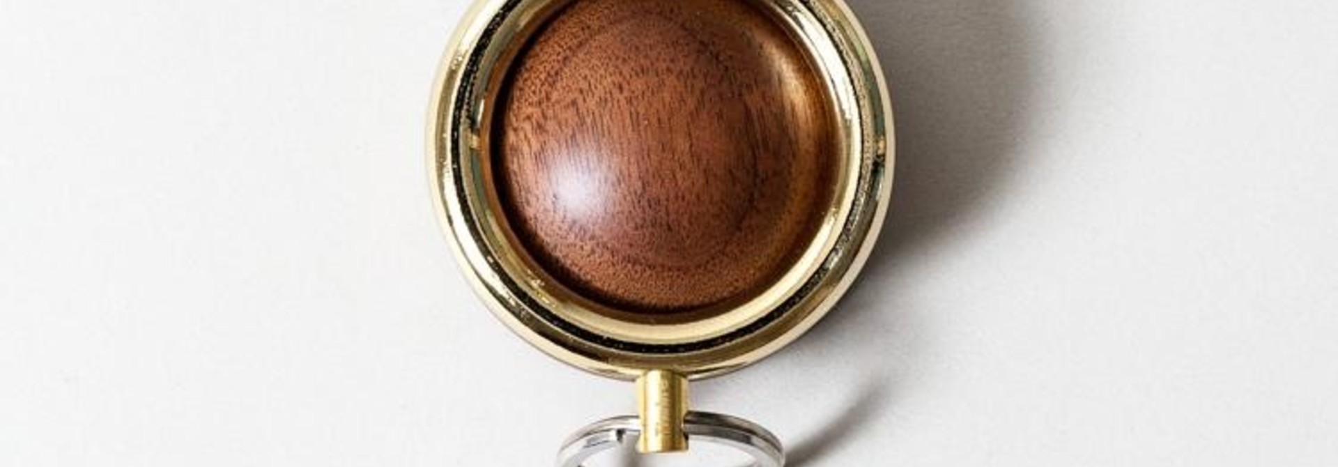 Timbre WAKKA Key Holder - Gold/Walnut
