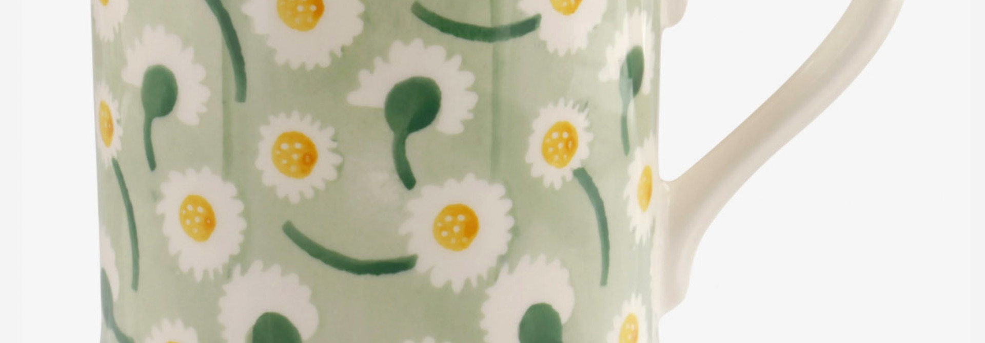 Daisy Light Green - 1/2 Pint Mug