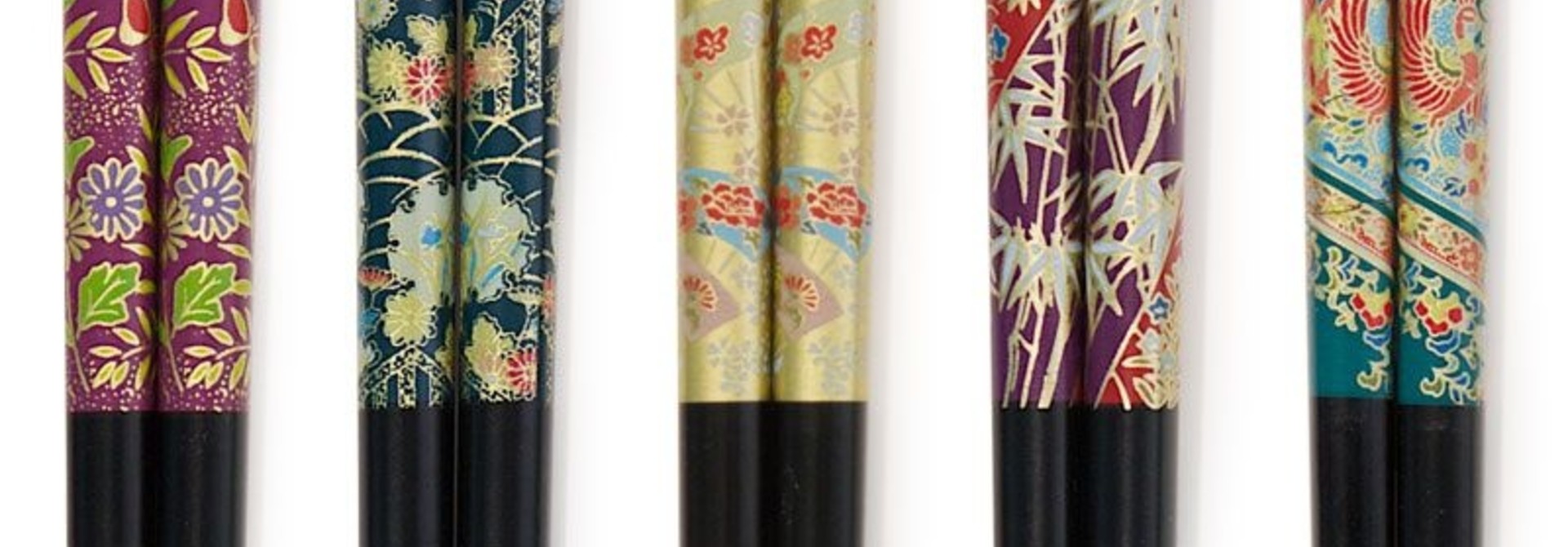 Assorted Chopsticks set (4) - Kimono Print