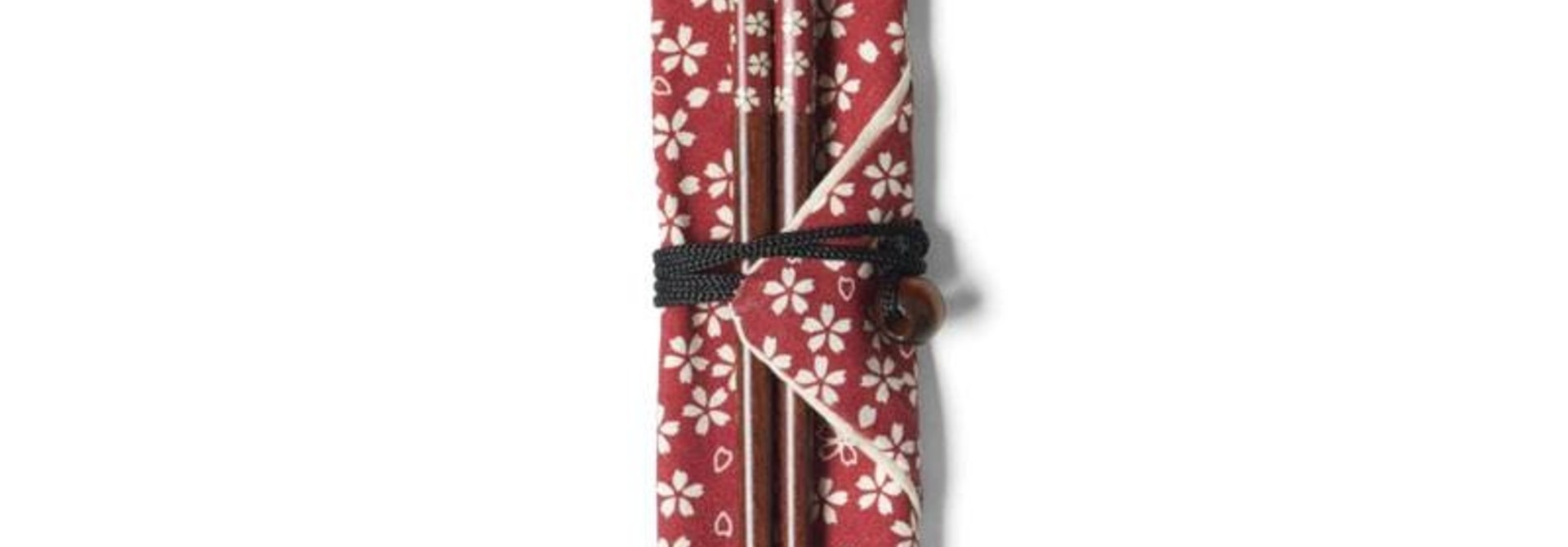 Red Blossoms Chopsticks With Carrying Case